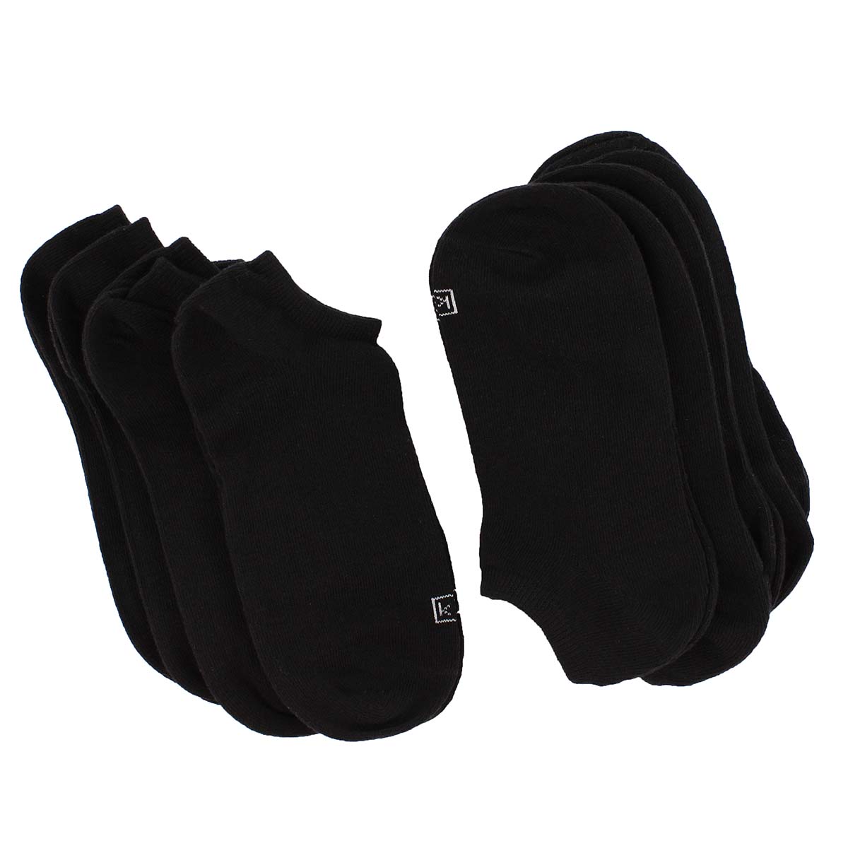 Lds Solid black ankle sock- 9 pk