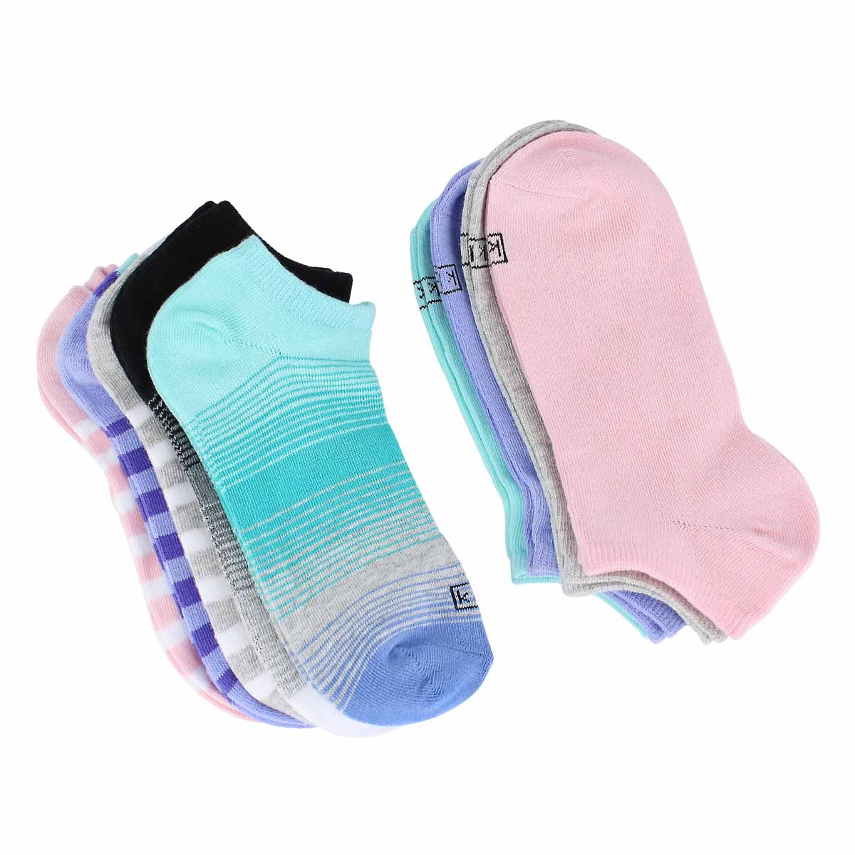 Lds Solid multi ankle sock- 9 pk