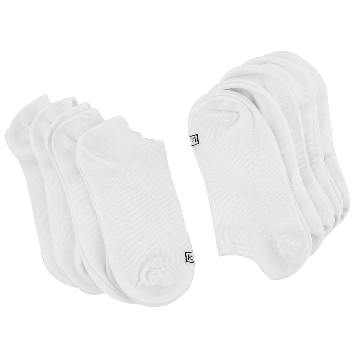 Lds Solid white ankle sock- 9 pk