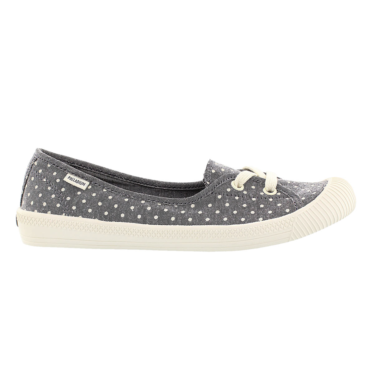 Lds Flex Ballet grey/wht dots sneaker