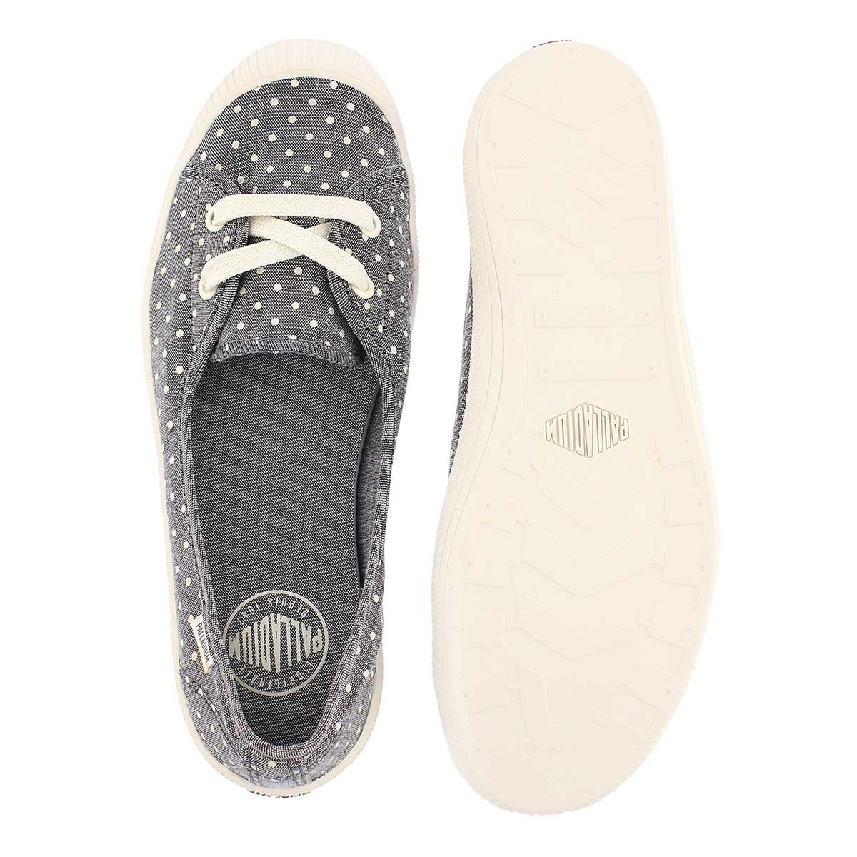 Lds Flex Ballet grey/wht dots sneaker