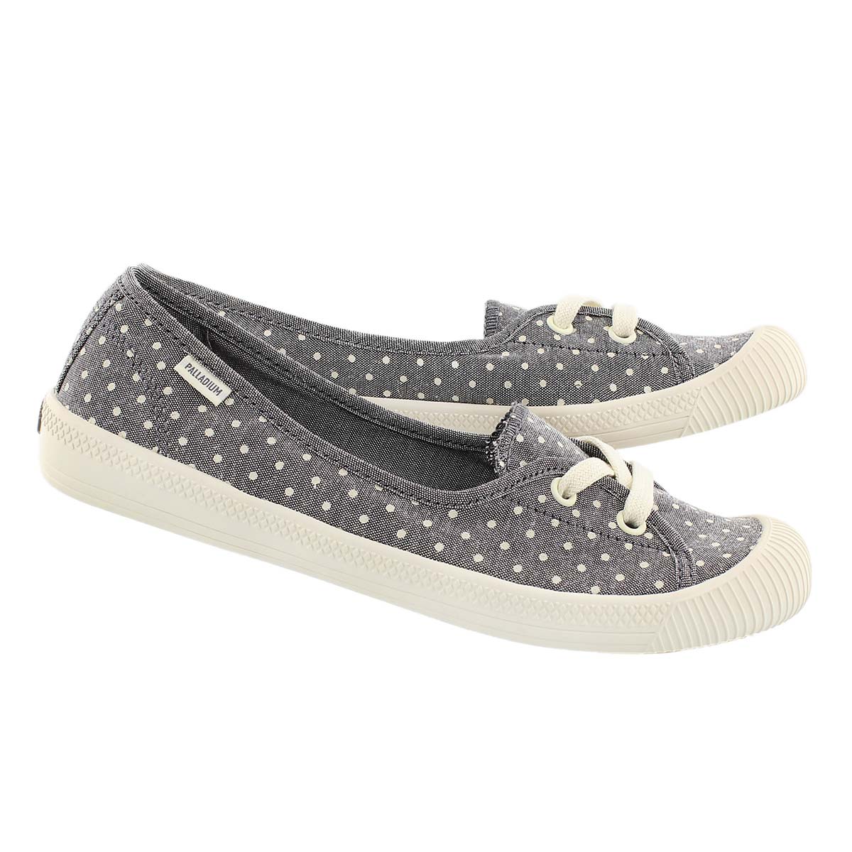 Lds Flex Ballet grey/wht dots sneaker