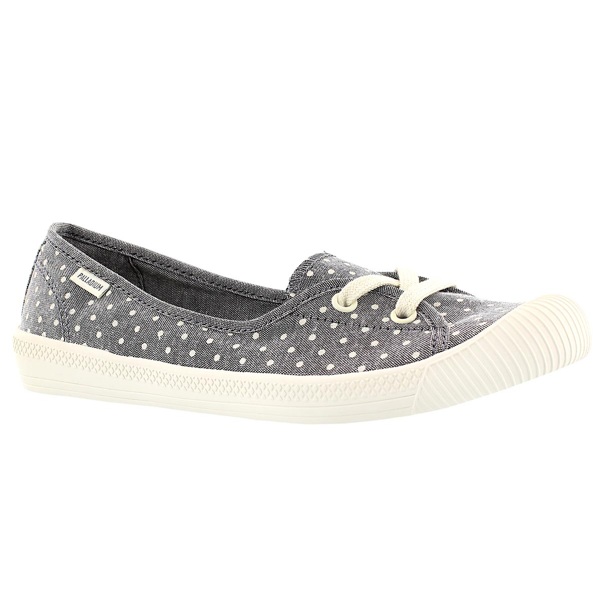 Lds Flex Ballet grey/wht dots sneaker