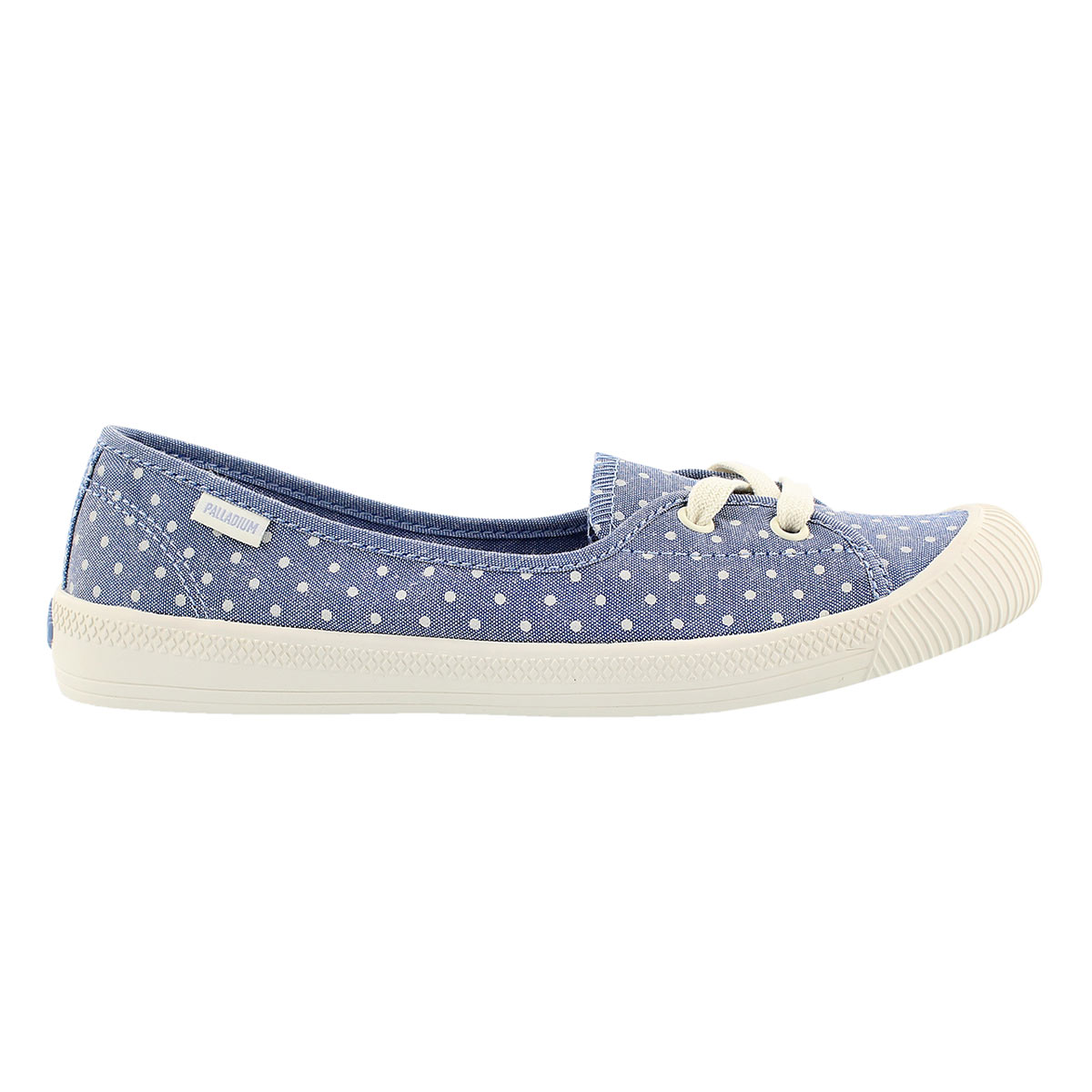 Lds Flex Ballet blue/wht dots sneaker