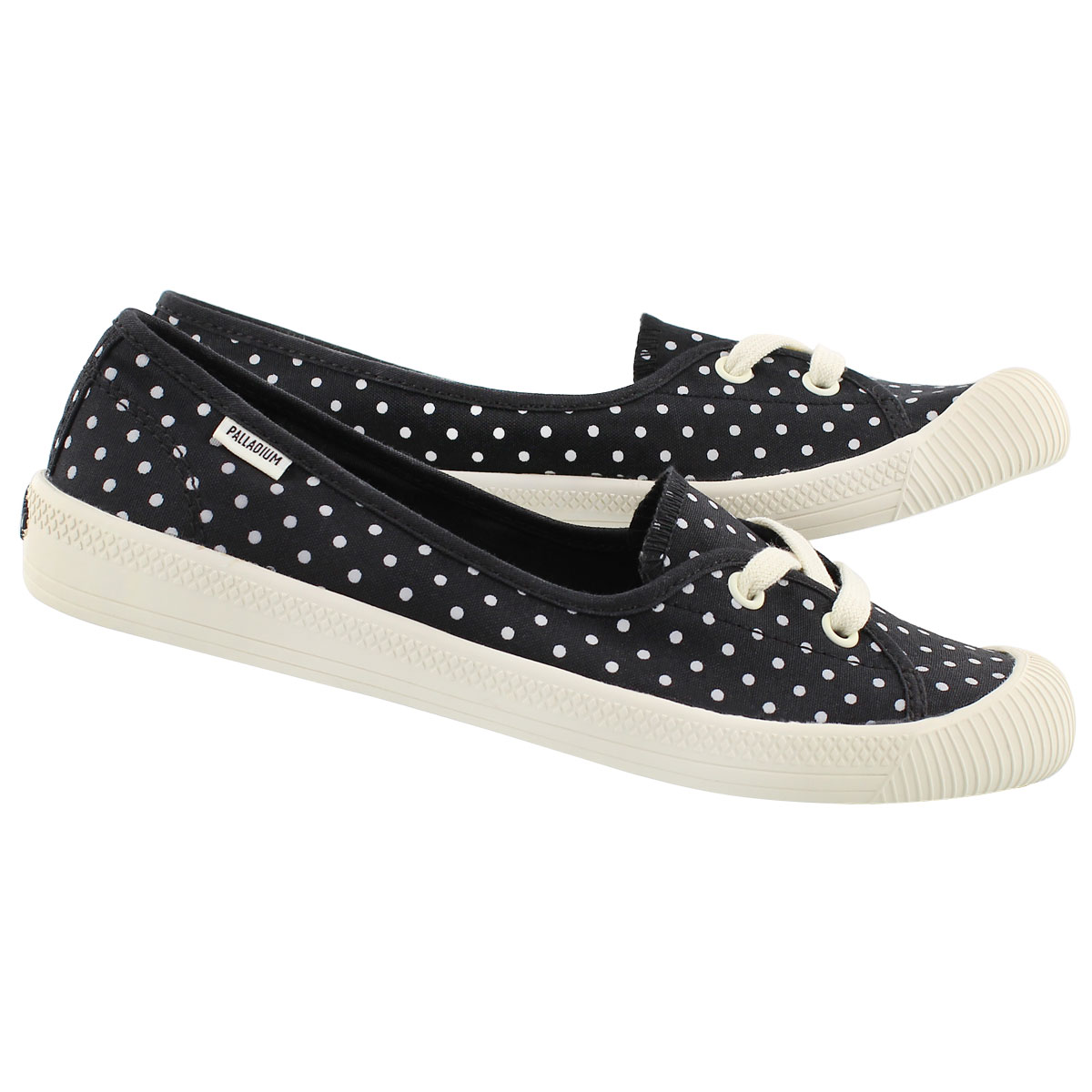 Lds Flex Ballet blk/wht dots sneaker