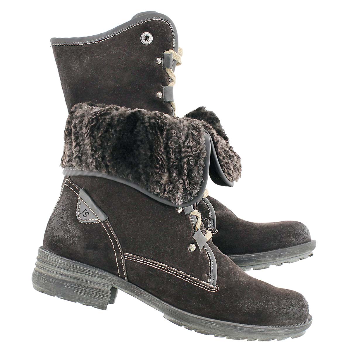 Botte lacée Sandra 04, titan, femmes