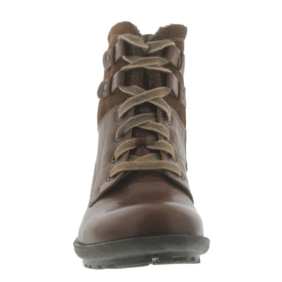 Lds Sandra 14 brsl lthr laceup ankleboot
