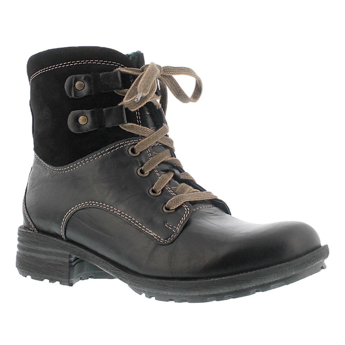 Bottines Sandra 14, cuir noir, femmes