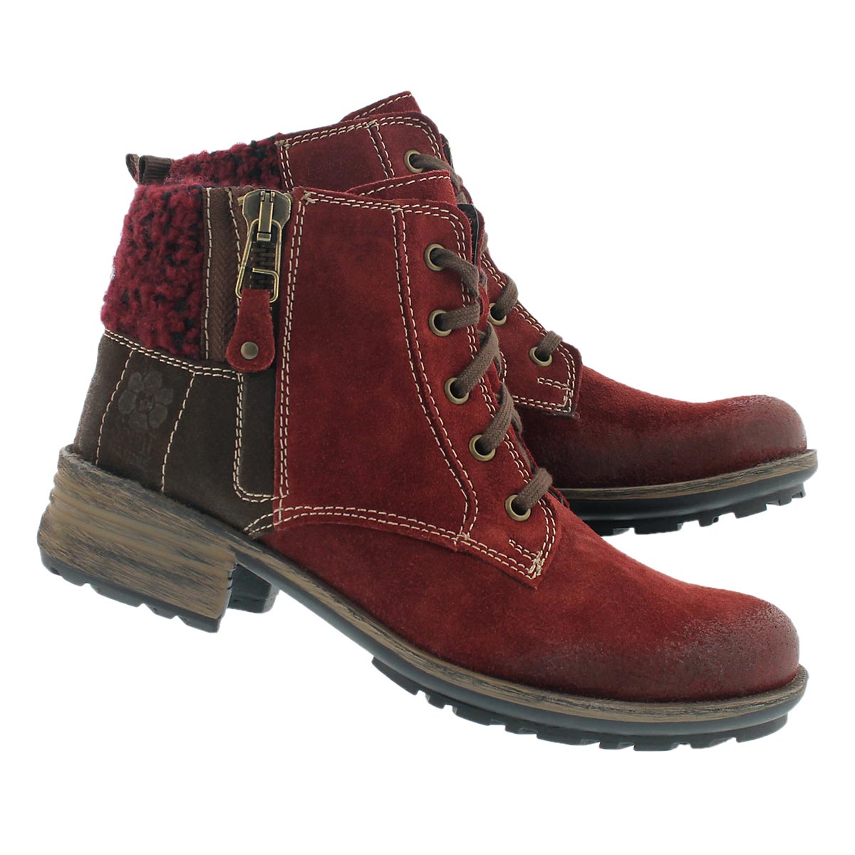 Lds Sandra 28 carmin ankle boot