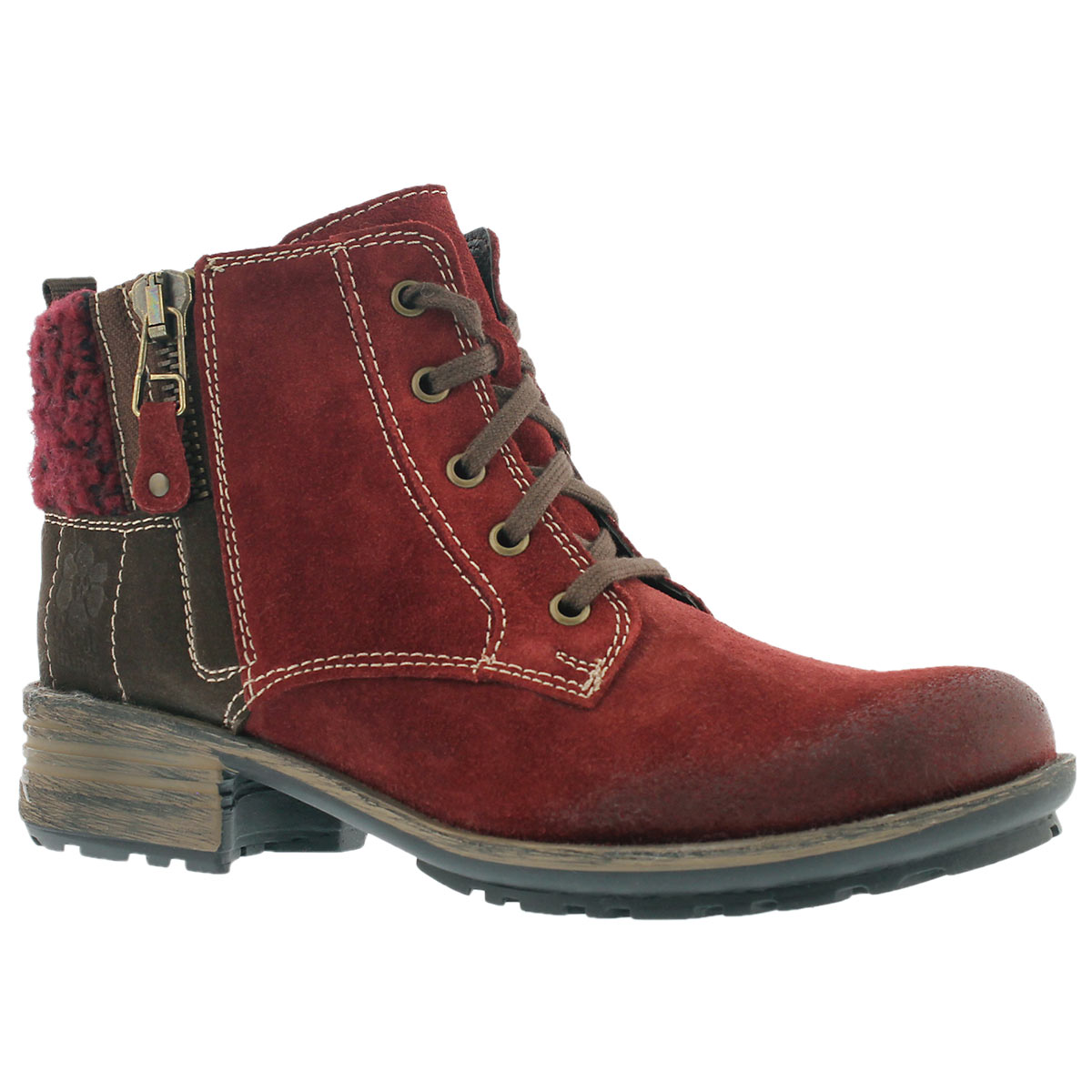 Lds Sandra 28 carmin ankle boot