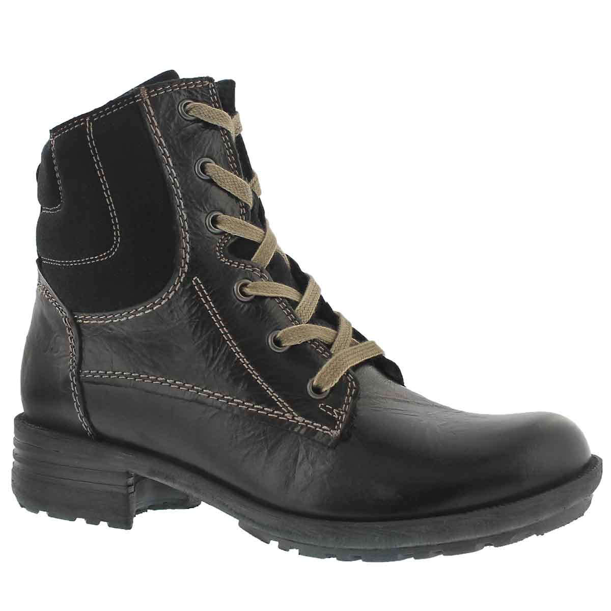 Women's SANDARA 64 schwarz laceup casual boots