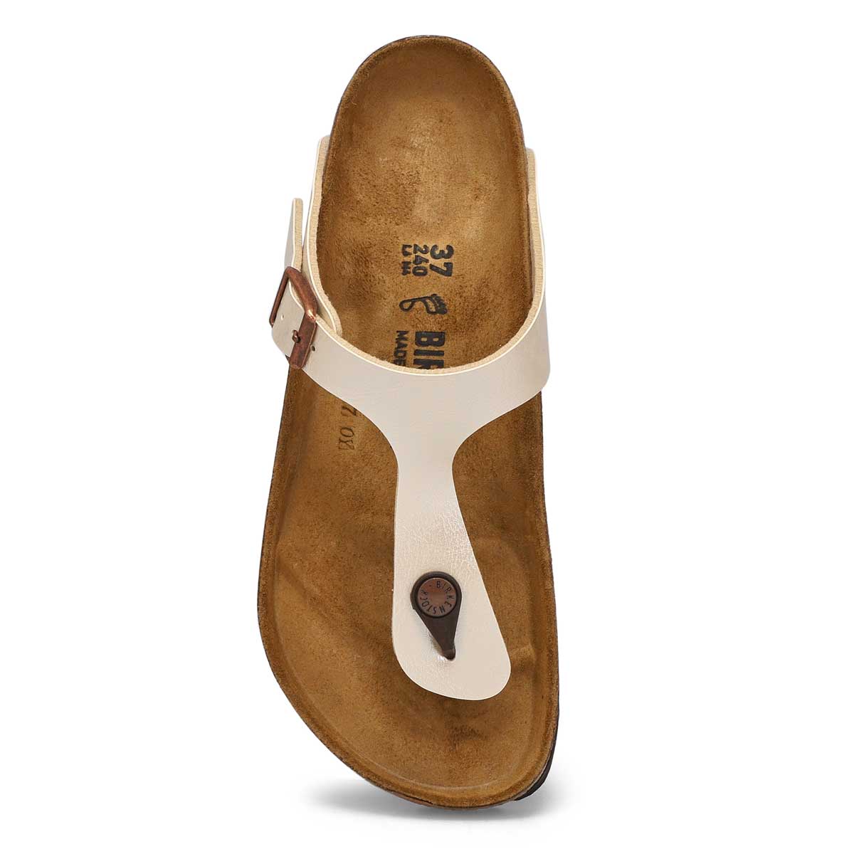 Lds Gizeh pearl white thong sandal
