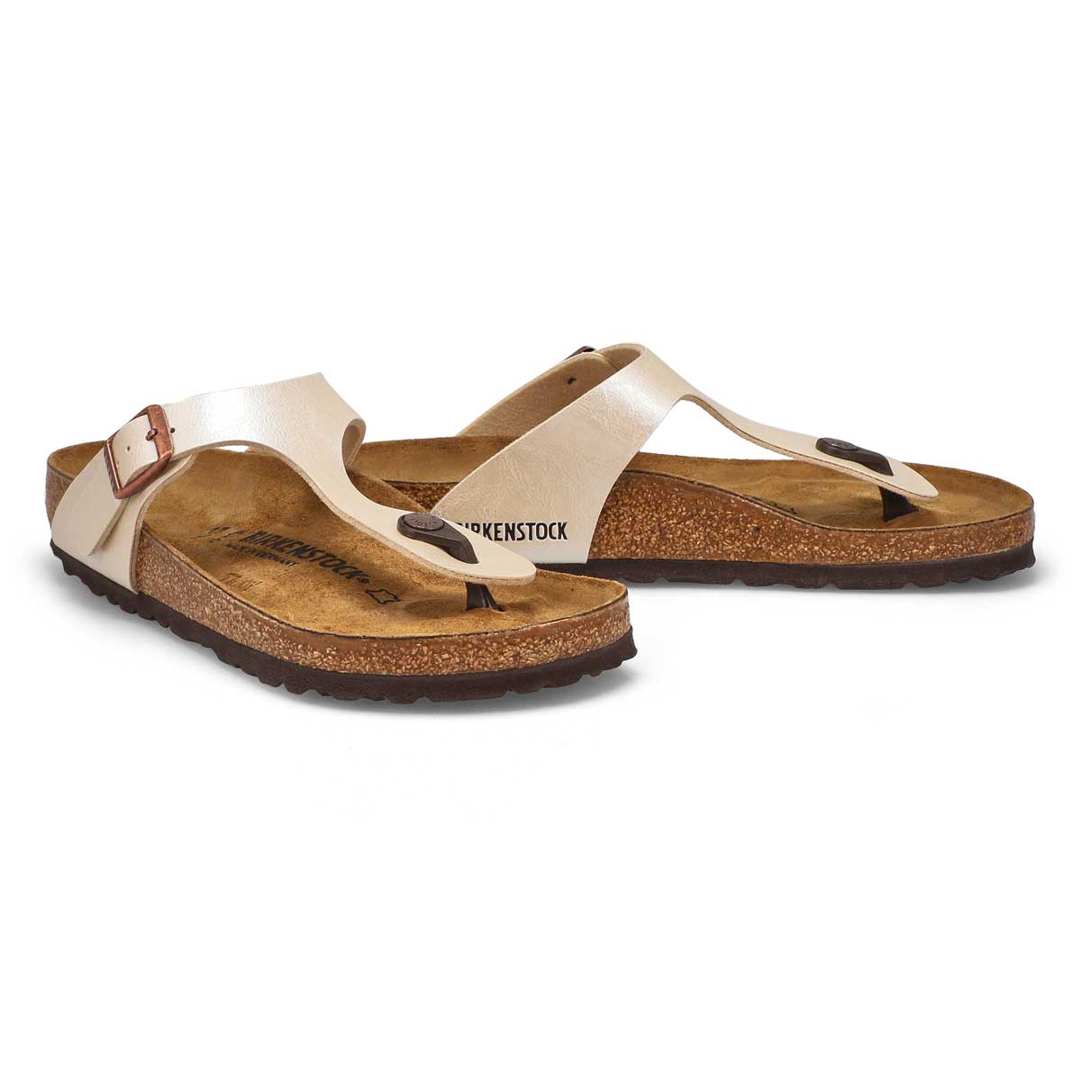 Lds Gizeh pearl white thong sandal