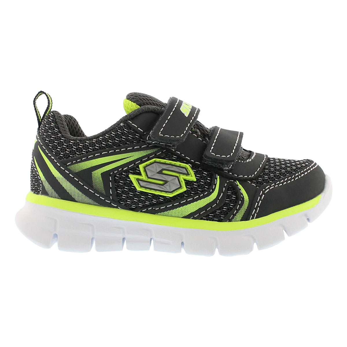 Inf Mini Sprint char/lime 2 strp sneaker