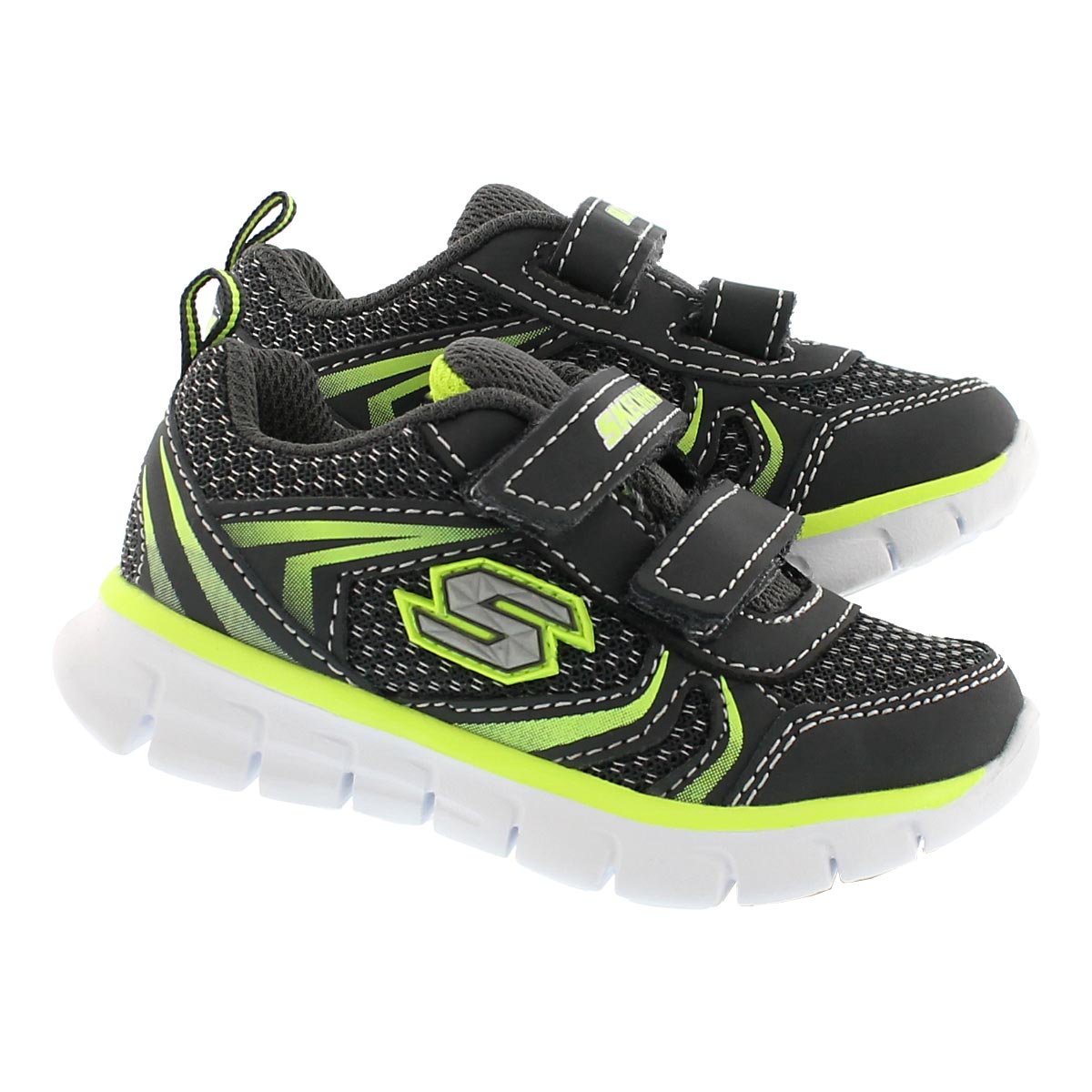 Inf Mini Sprint char/lime 2 strp sneaker