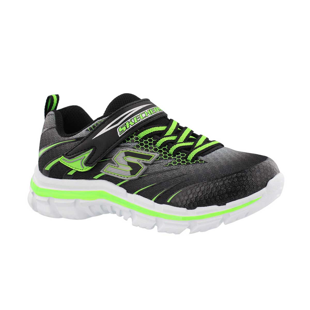 Boys' NITRATE PULSAR black/green sneakers
