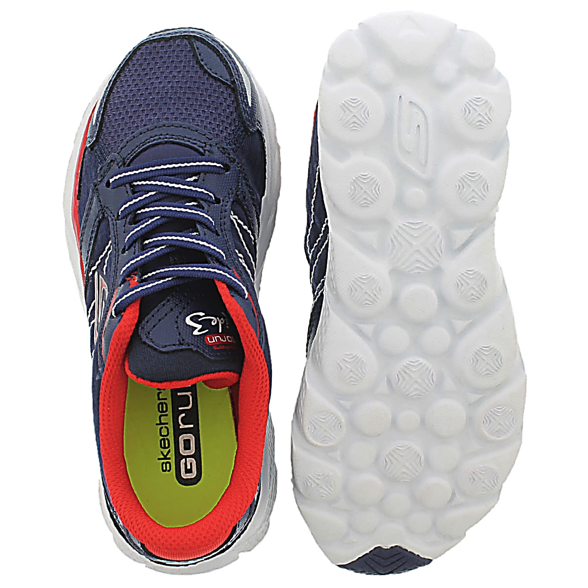 Bys Ultra Ride navy/red lace up runner