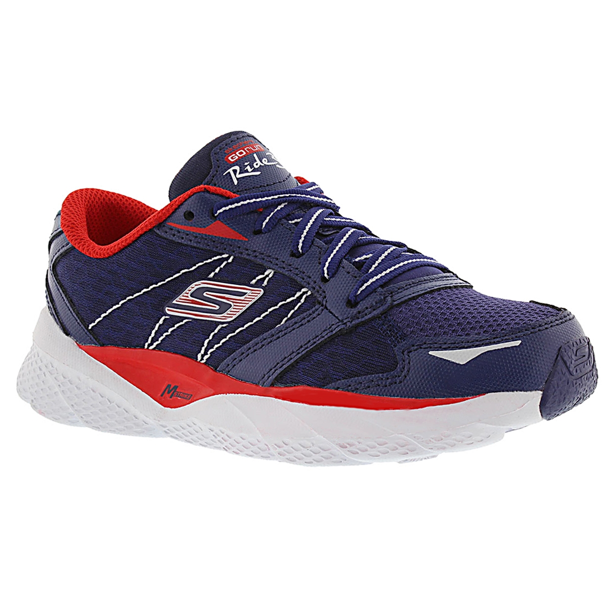 Bys Ultra Ride navy/red lace up runner