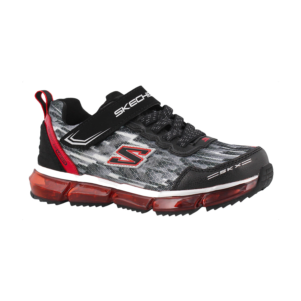 Boys' SKECH-AIR MEGA black/red sneakers