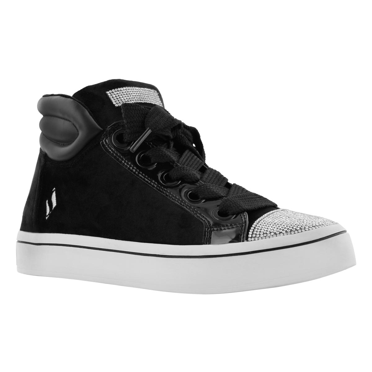 Lds Hi-Lites Velvet Vixen blk hi top
