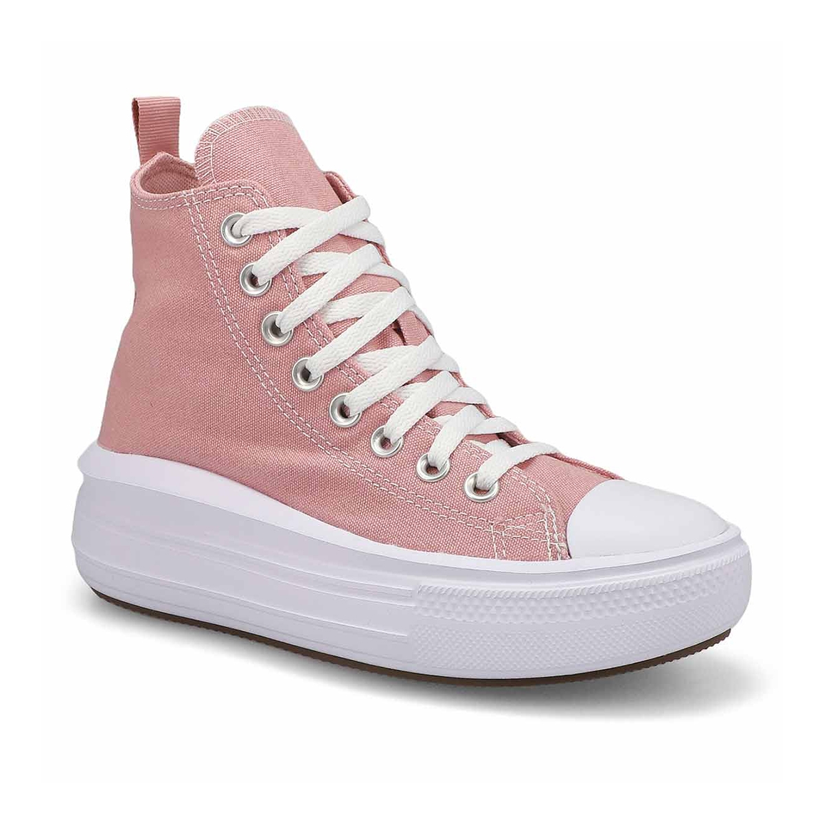 Girls Chuck Taylor All Star Move Hi Top Platform Sneaker - Static Pink/White/Black