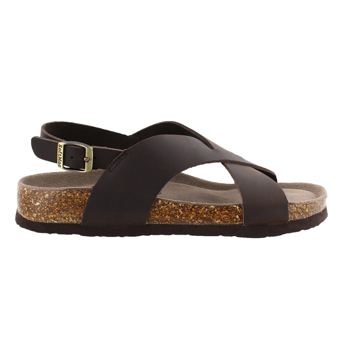 Lds Addy brown crzy memory foam sandal
