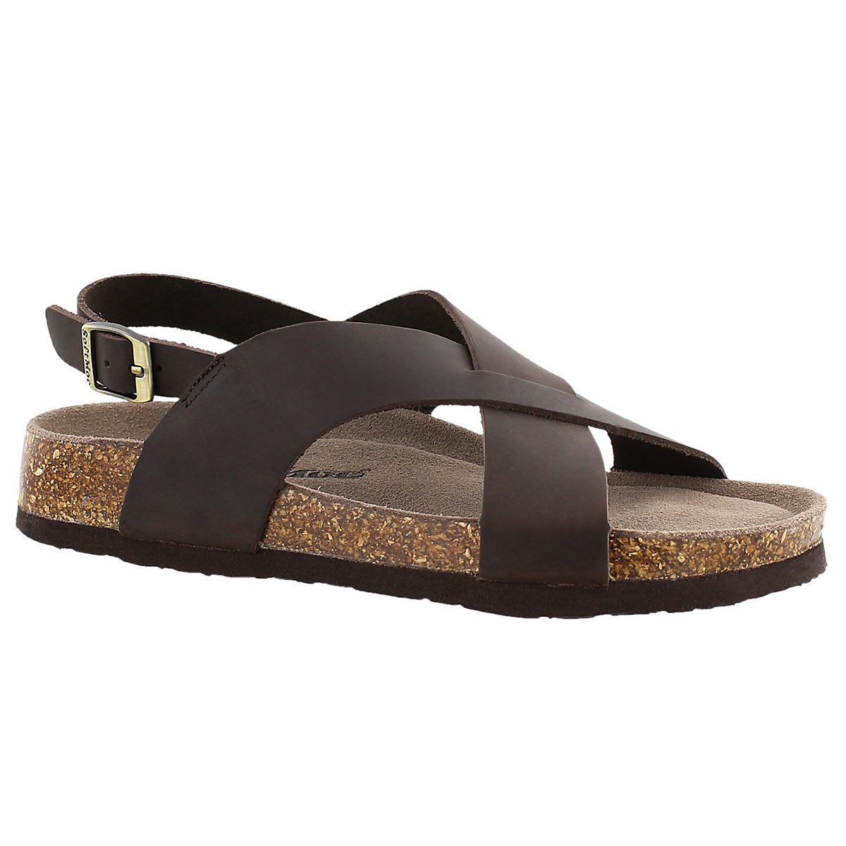 Lds Addy brown crzy memory foam sandal
