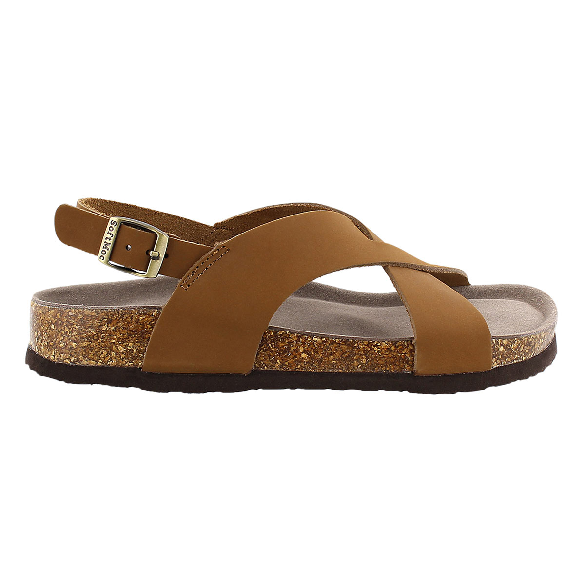 Lds Addy tan crzy memory foam sandal