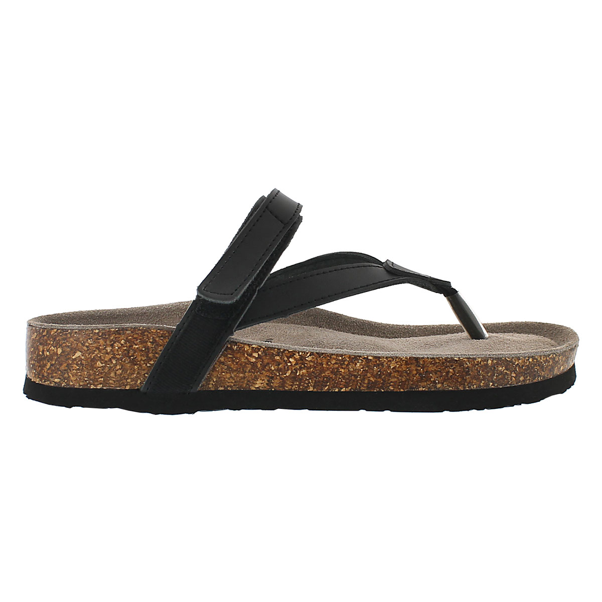 Lds Aisha black memory foam sandal