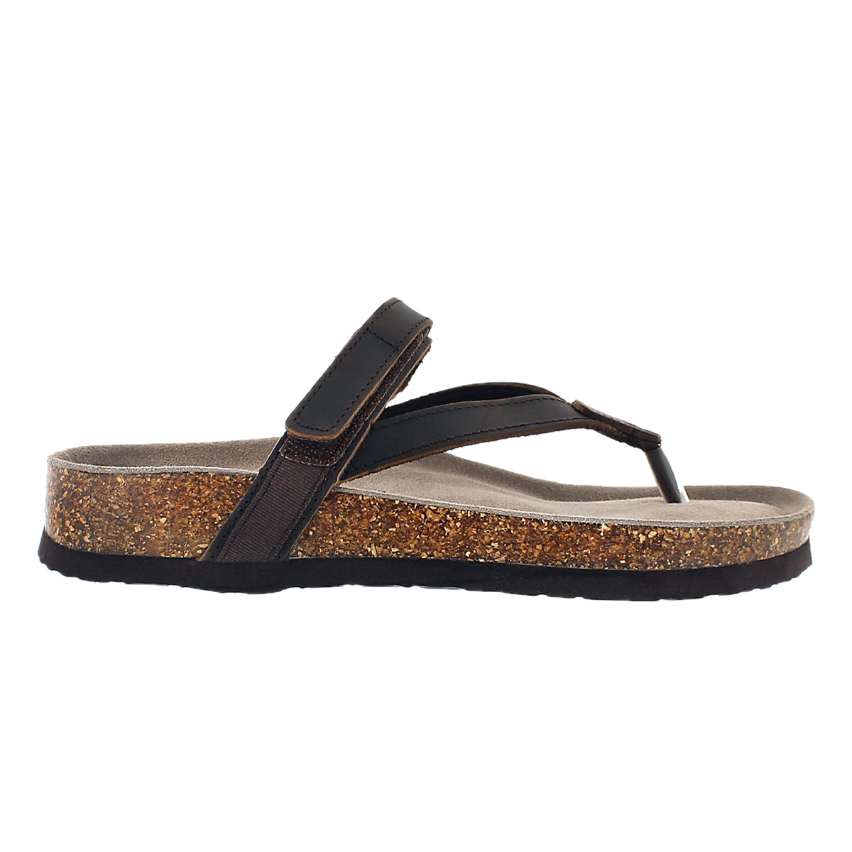 Lds Aisha brown crzy memory foam sandal