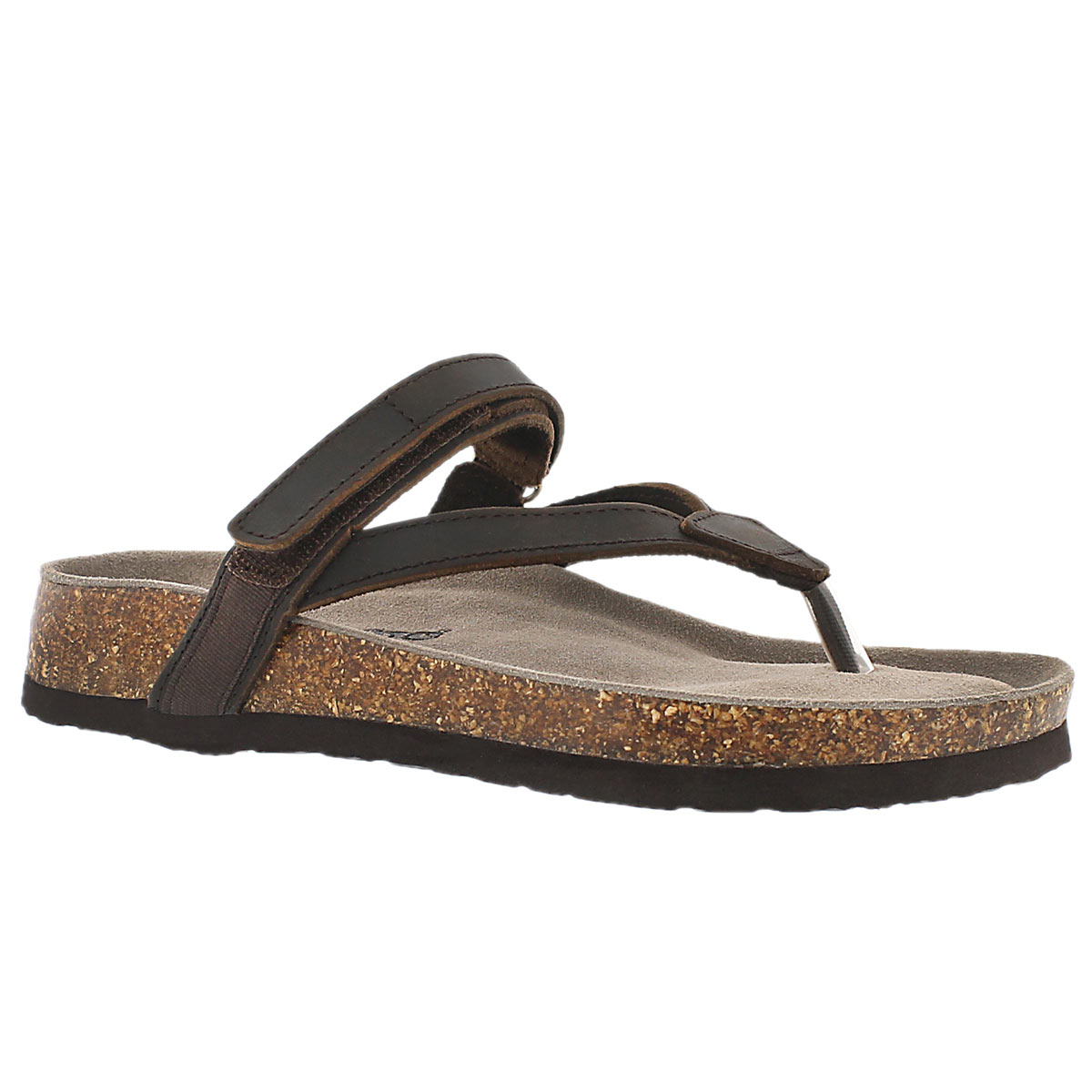 Lds Aisha brown crzy memory foam sandal