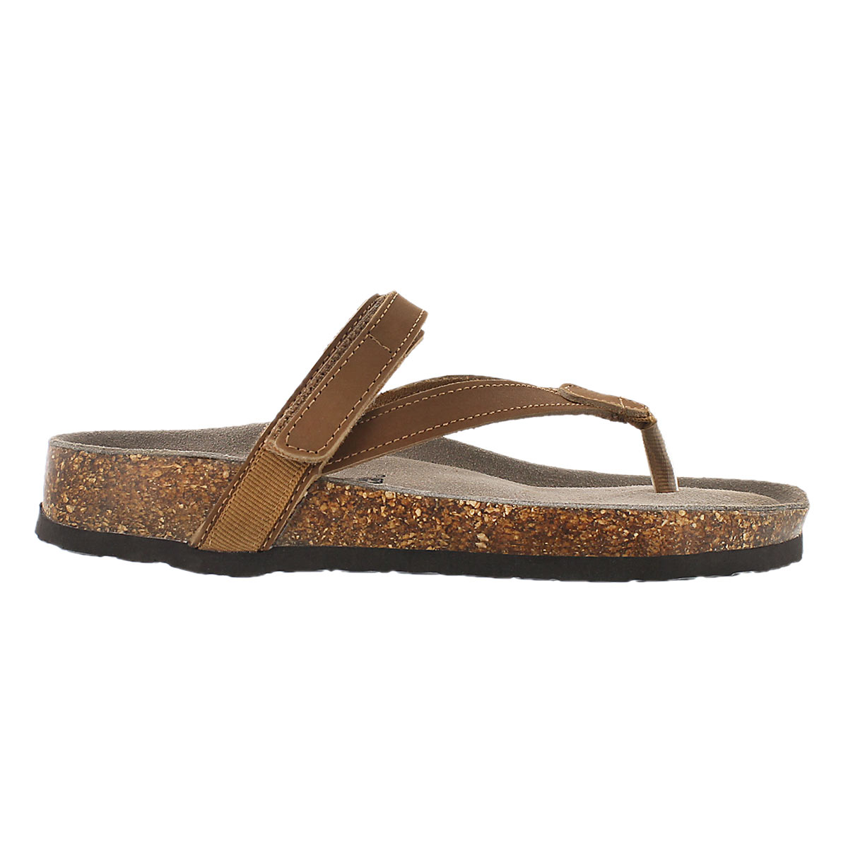 Lds Aisha tan crzy memory foam sandal