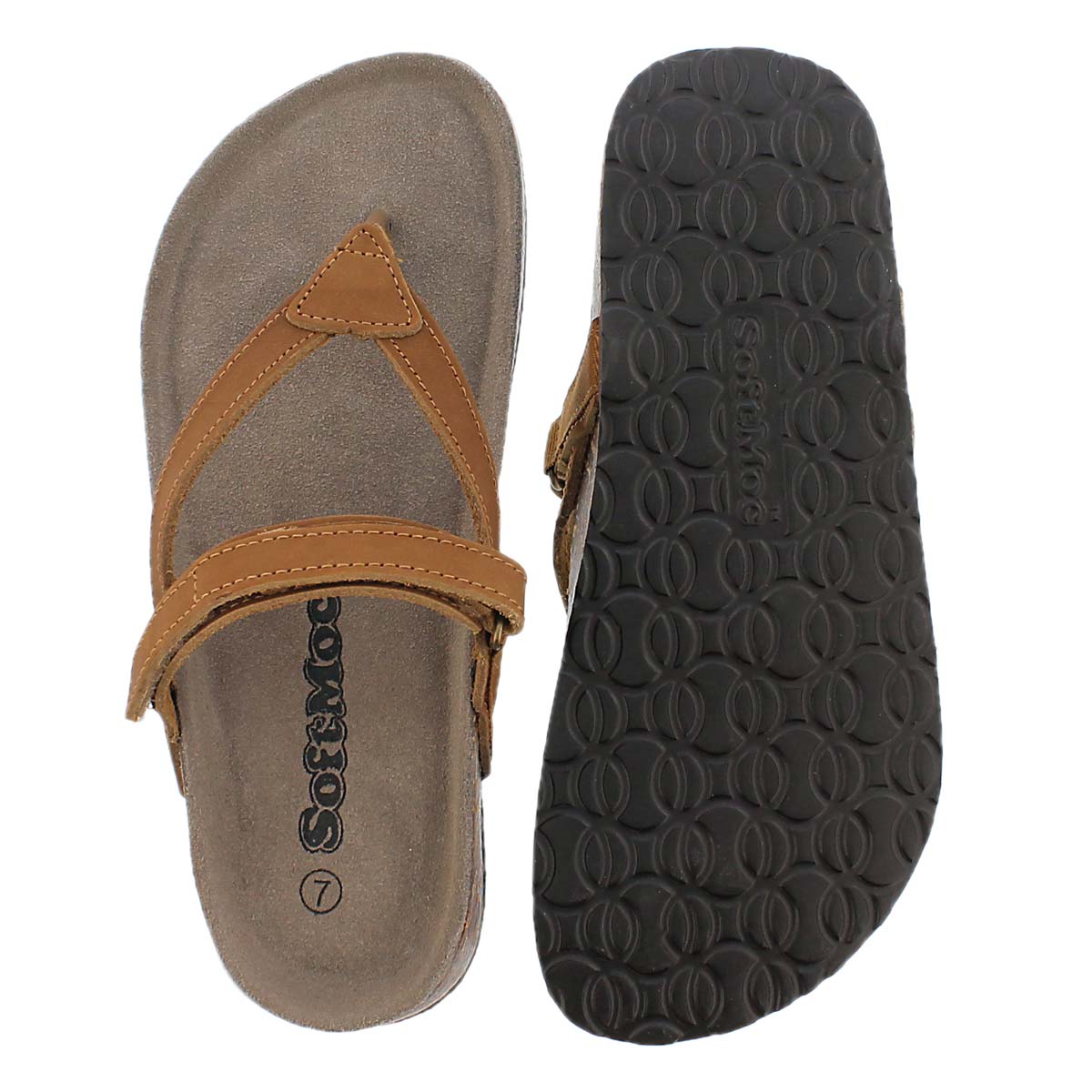 Lds Aisha tan crzy memory foam sandal