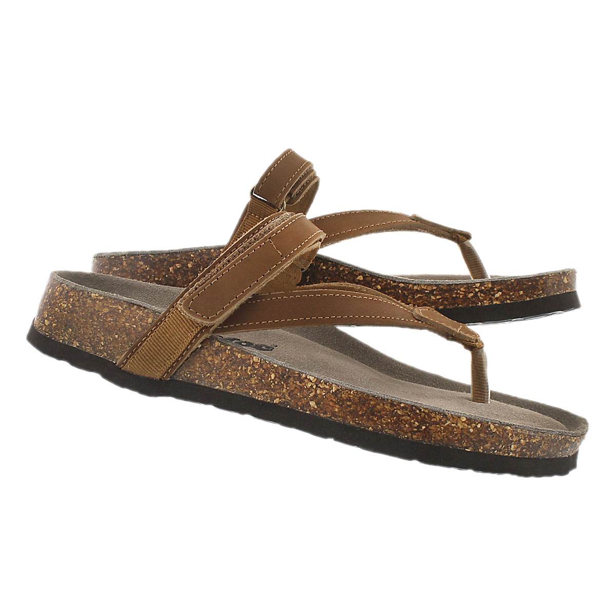 Lds Aisha tan crzy memory foam sandal