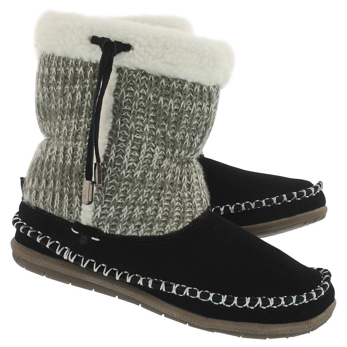 Pantoufle-bottillon Alana, noir, fem