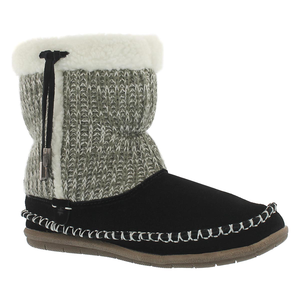 Women's ALANA black bootie slippers