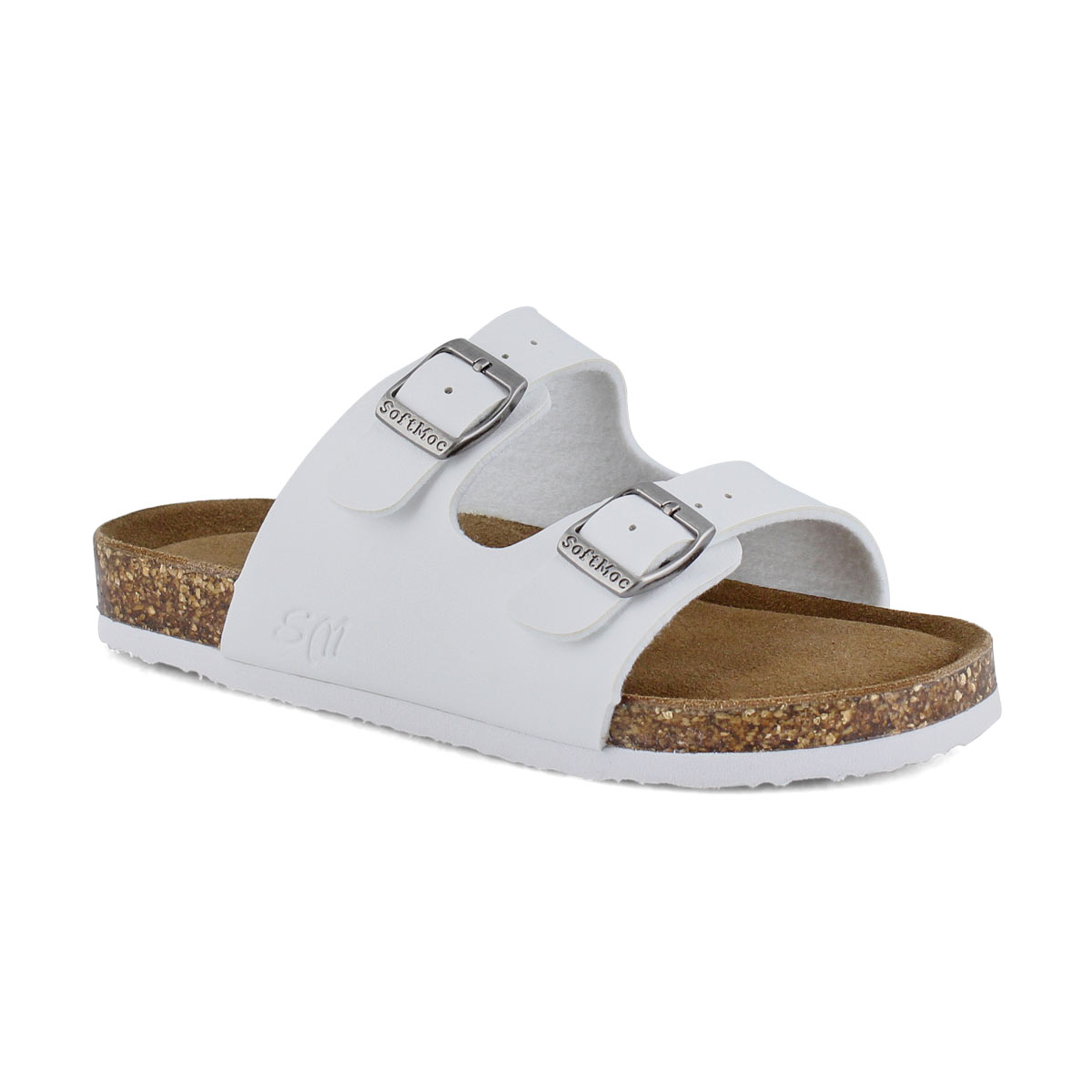 Kds Alberta 6 wht memory foam sandal