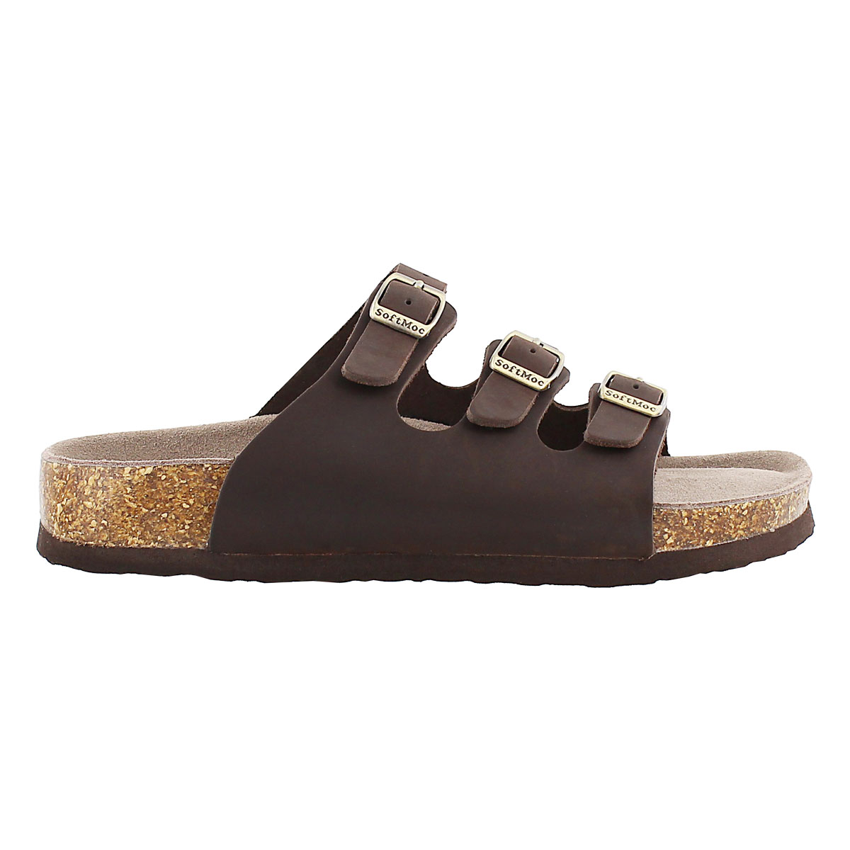 Lds Alexis 2 brn crz memory foam sandal