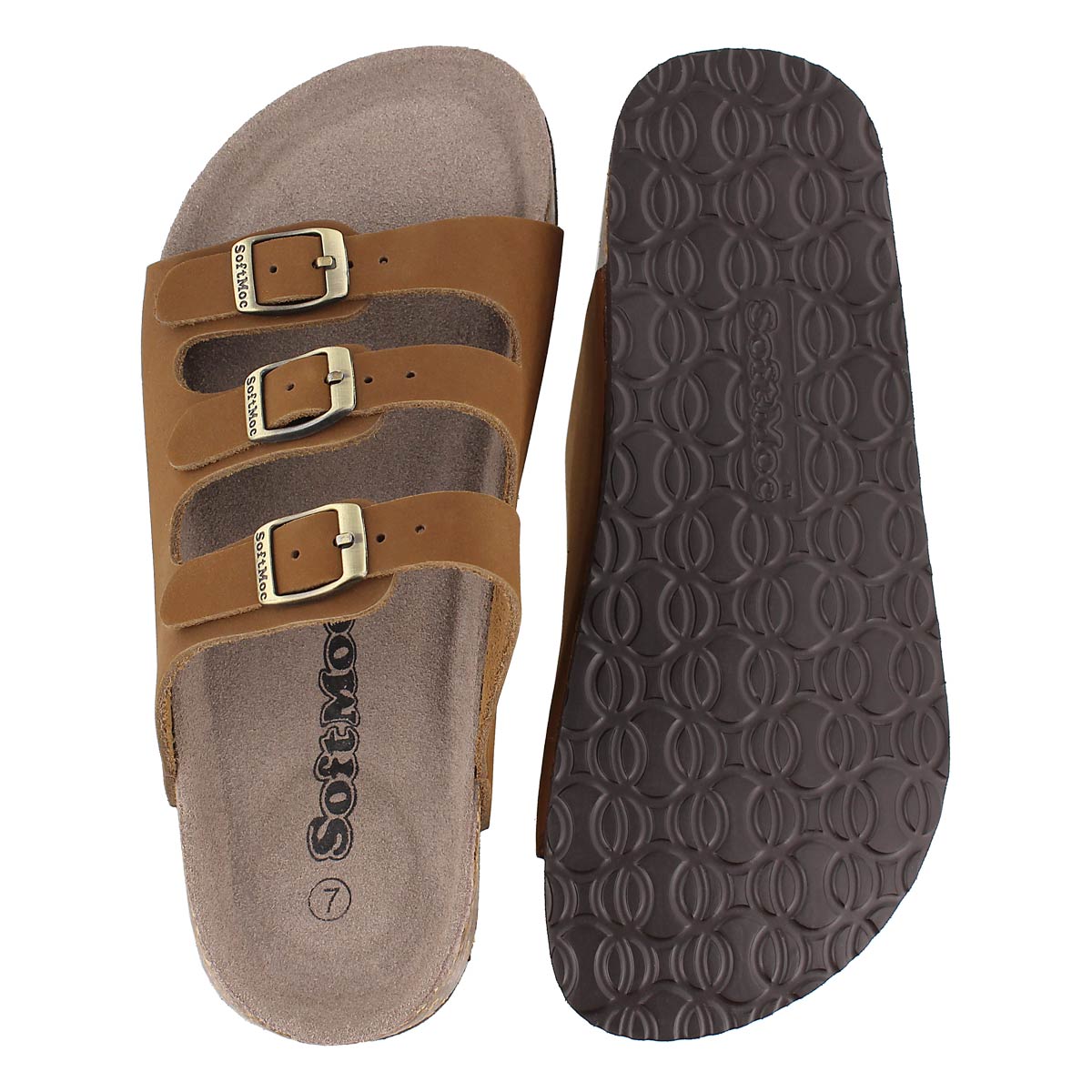 Lds Alexis 2 tan crz memory foam sandal