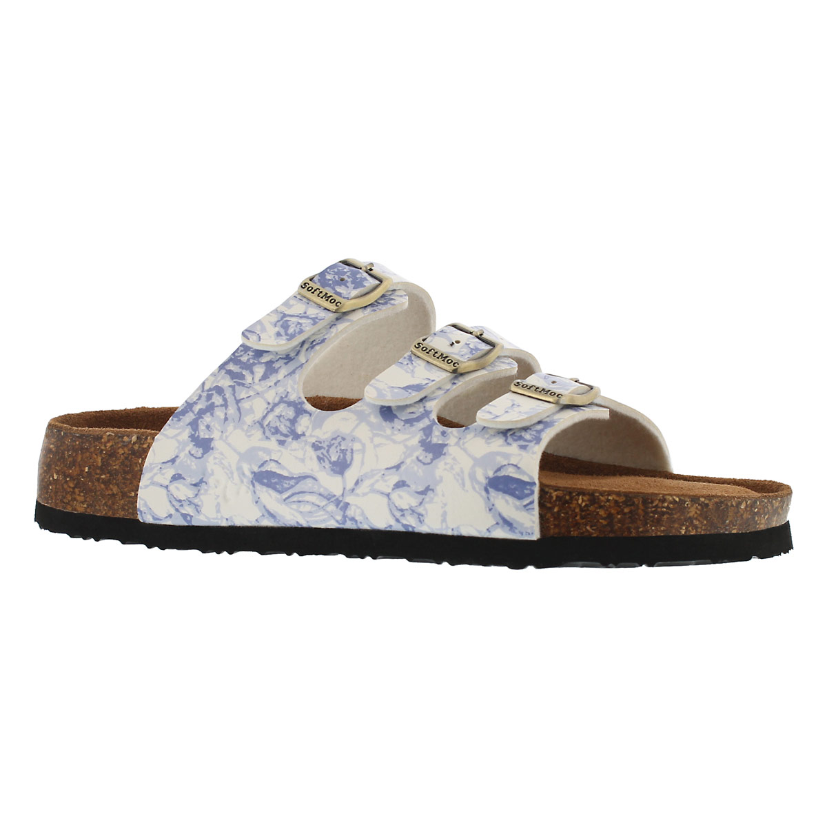 Women's ALEXIS 5 blu/flwr memory foam sandals