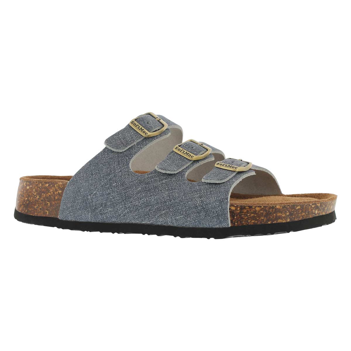 Women's ALEXIS 5 denim memory foam slide sandals