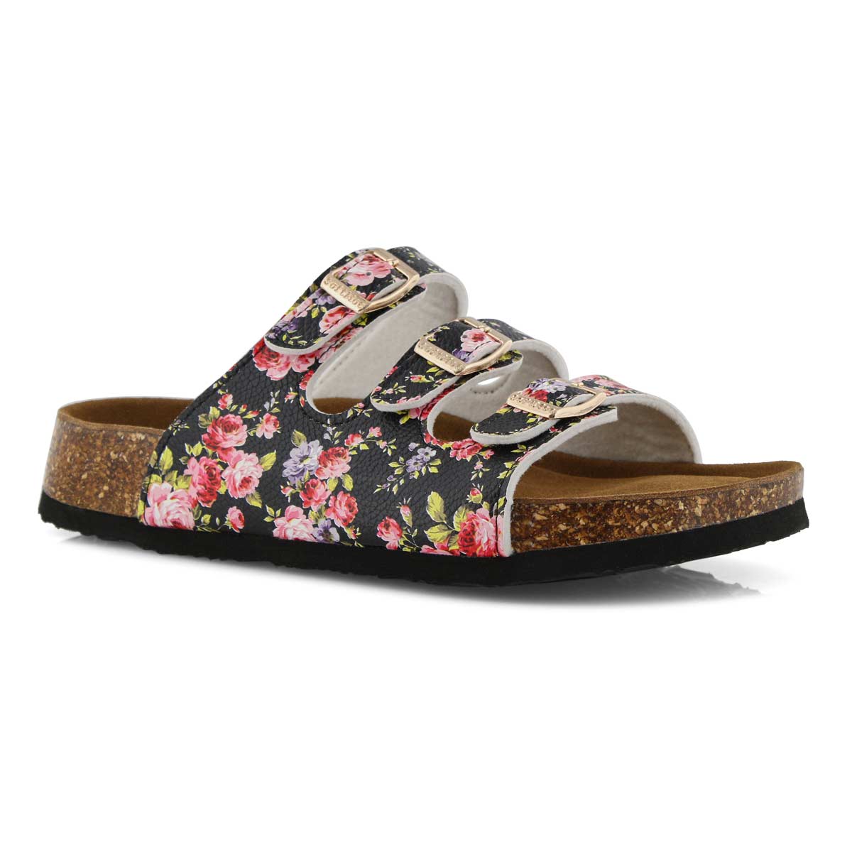 Lds Alexis 5 Flower pnk slide sandal