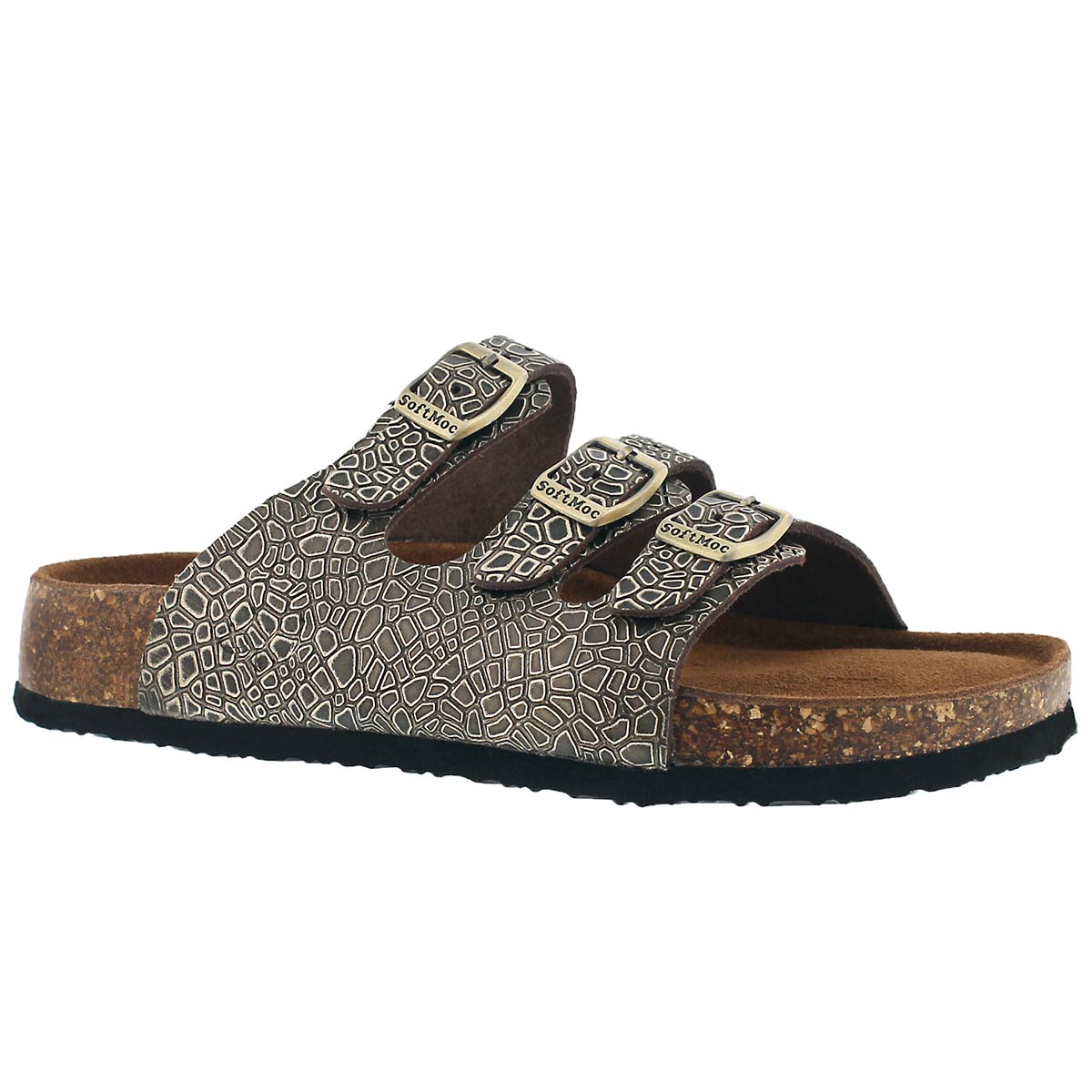 Lds Alexis5 gld emb memory foam sld sndl