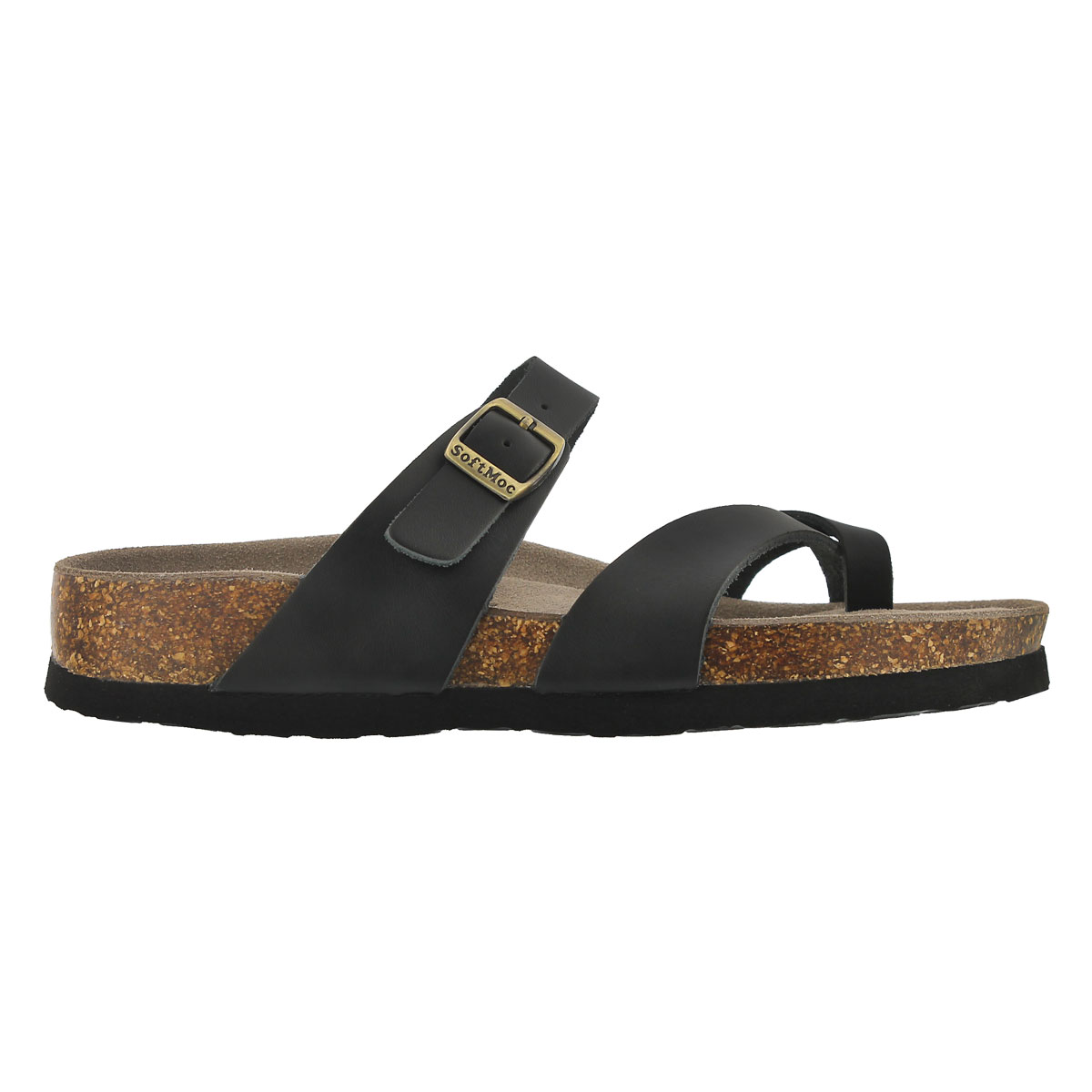 Lds Alicia 3 blk memory foam sandal
