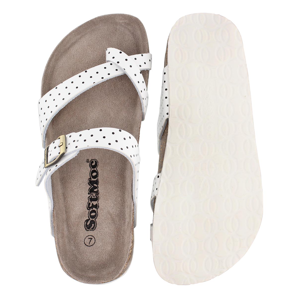 Sandale ALICIA 3, blanc/noir, femmes