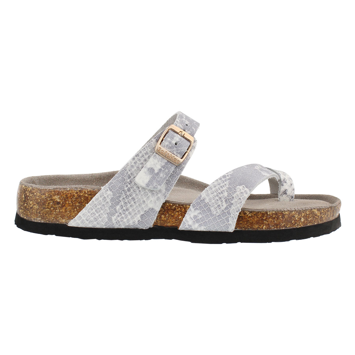 Sandale Alicia 3, serpent blanc, femmes