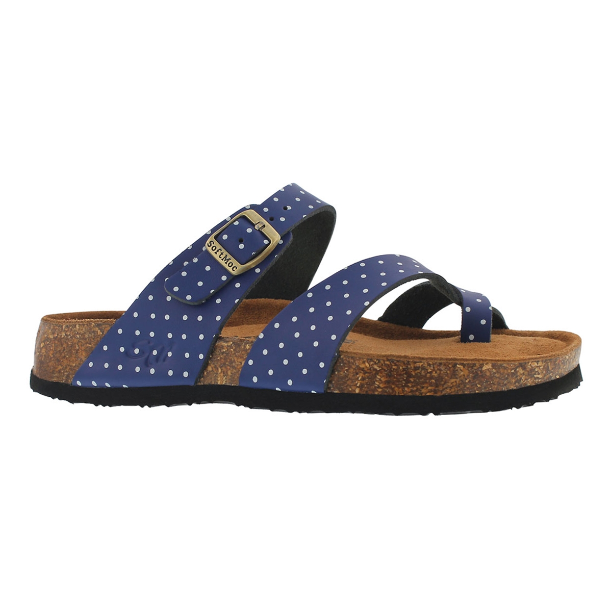 Women's ALICIA 5 navy/white memory foam sandals