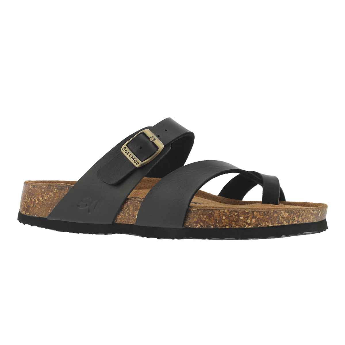 Women's ALICIA 5 PU black memory foam sandals