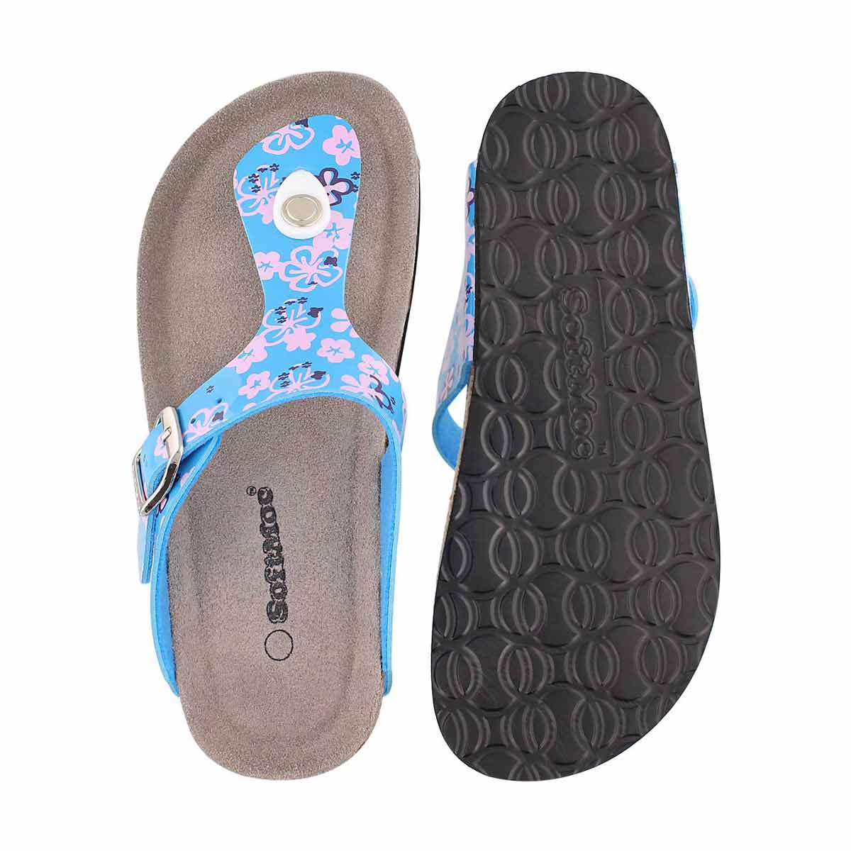 Sandale tong Alison2, bleu, filles