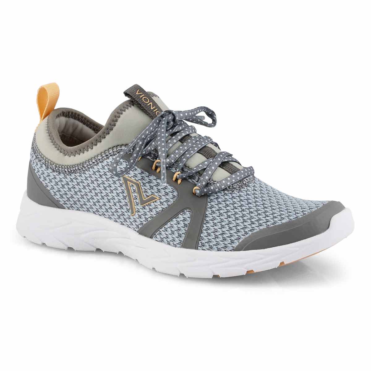 Lds Alma grey/blue lace up sneaker
